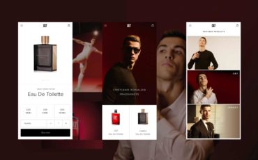 CR7 Cristiano Ronaldo mobile website designs
