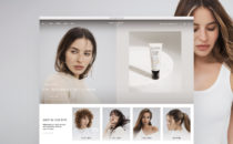 Percy & Reed Luxury beauty client - desktop website design - homepage creative design