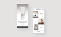 Percy & Reed Luxury beauty client - mobile website design - product page and landing page