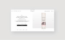 Percy & Reed Luxury beauty client - desktop website design - product page