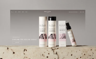Percy & Reed Luxury beauty client - homepage desktop design
