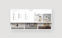 Percy & Reed Luxury beauty client - website design - mega menu desktop