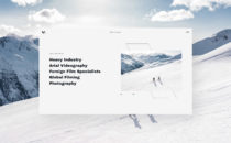 The Village Client - Skiing Scene on desktop landing page