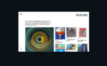 Unit London Voices gallery page design for desktop