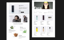 Nadur Shopify website - desktop product and category website designs