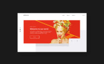 Nadur Shopify website - homepage header desktop design