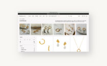 Orelia Shopify website - Shopify collections desktop design PLP