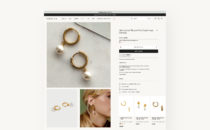 Orelia Shopify website - desktop product page design in Shopify