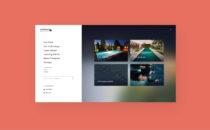 Compass Pools - menus desktop website design mockup