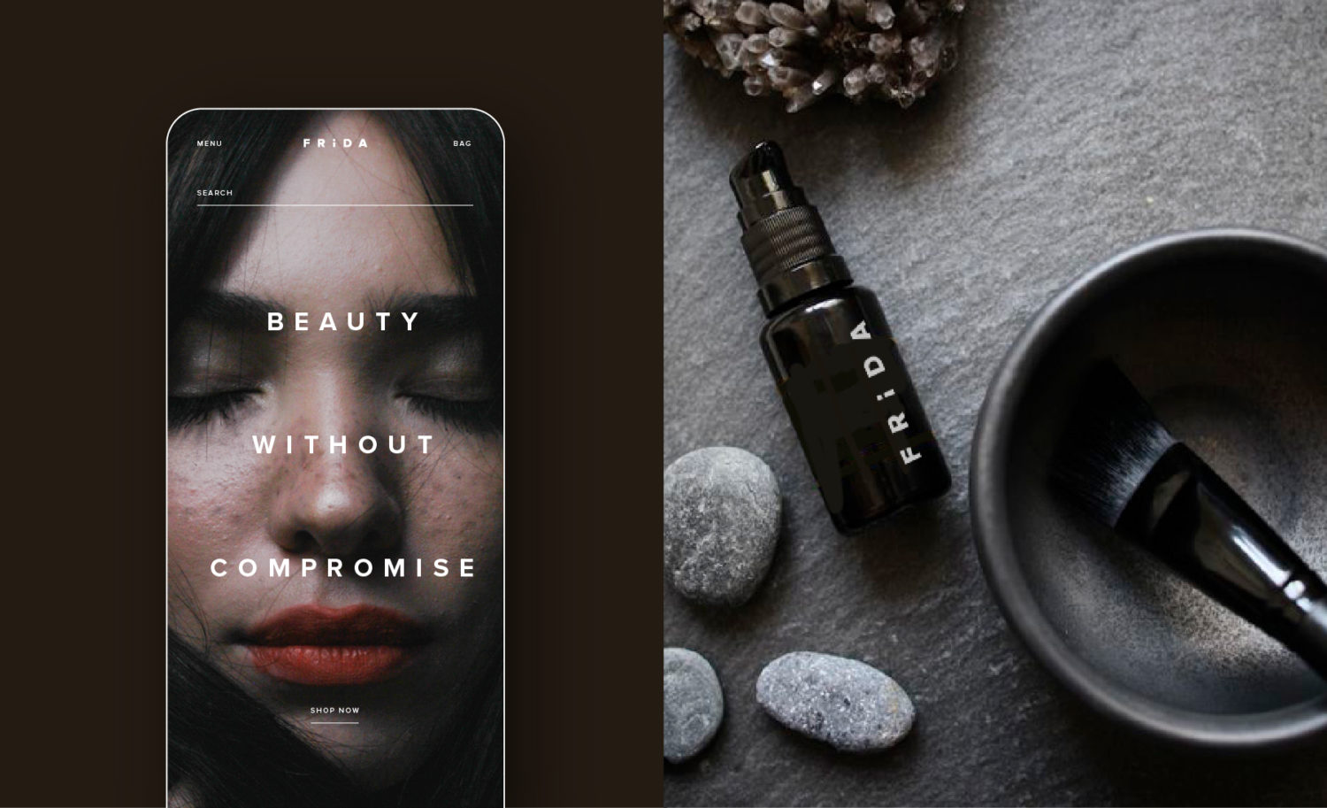 Friday Beauty client - mobile website design on shopify