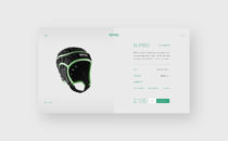 N-Pro client - product page desktop UI design with 3D product design