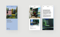 Unit London Client - mobile website UI design for an artist