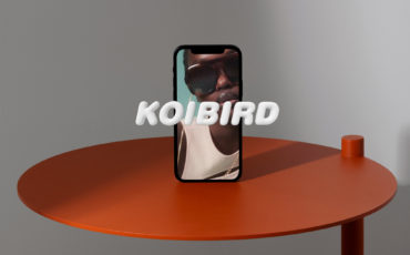 Koibird mobile iPhone website design mockup - client of long story short design agency