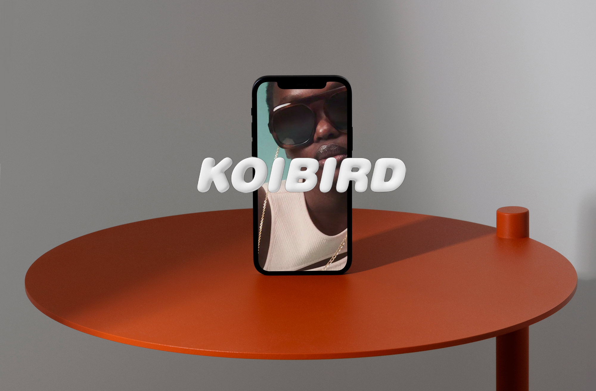 Koibird mobile iPhone website design mockup - client of long story short design agency