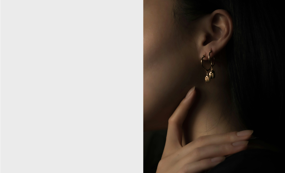 Orelia luxury fashion jewellery - gold drop earrings