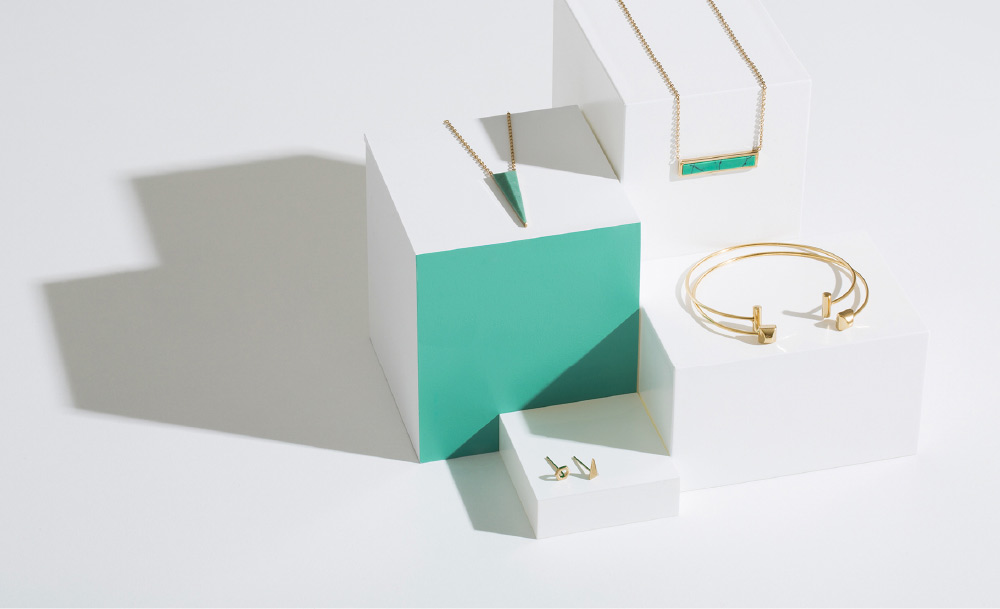 Orelia jewellery set for product page - client of long story short design agency